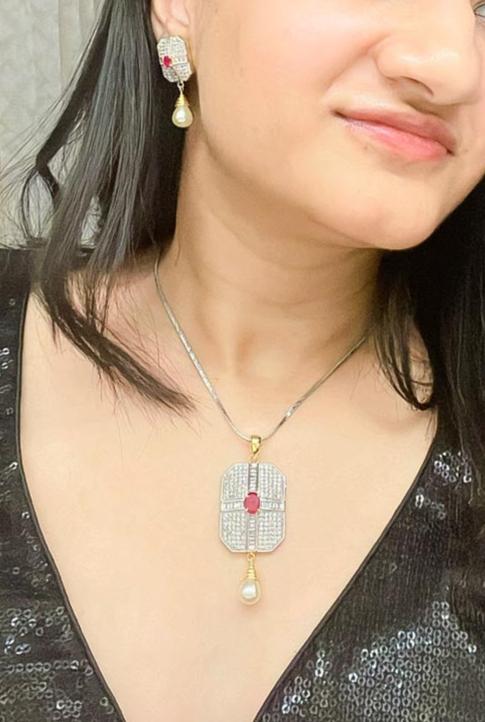 Ajaar AD Pendant Set - AJEH Jewellery