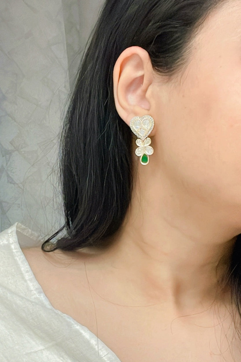 Nelofur Kundan Earrings - AJEH Jewellery