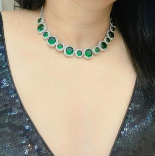 Mumtaz AD Necklace Set