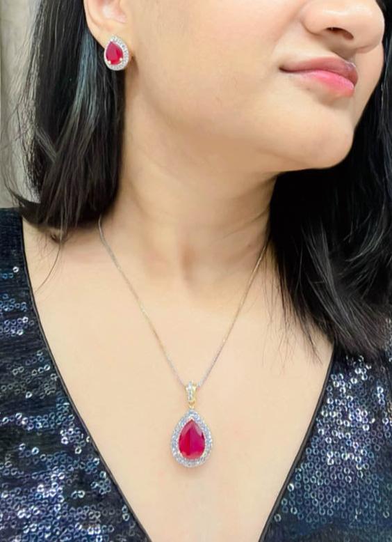 Akiah AD Pendant Set - AJEH Jewellery