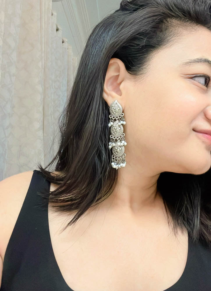 Aiham Oxidised Earrings - AJEH Jewellery