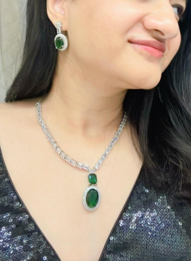 Yusra AD Necklace Set - AJEH Jewellery