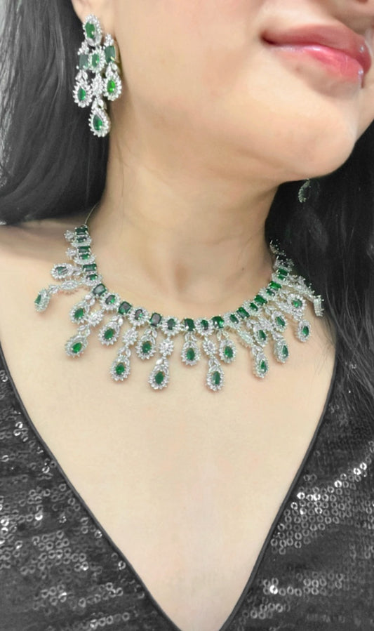 Samina AD Necklace Set