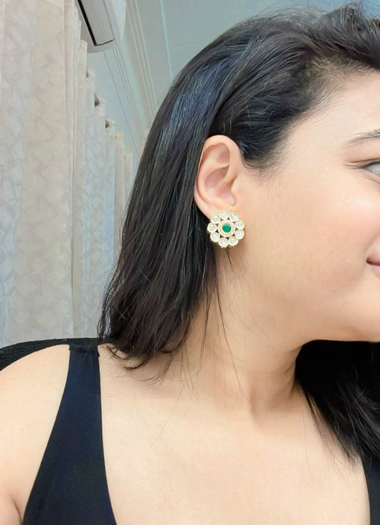 Ahdia Kundan Earrings - AJEH Jewellery