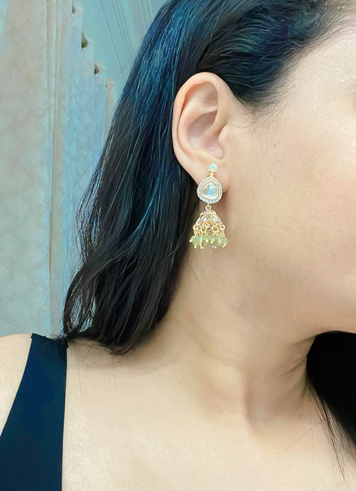 Ahmadi Kundan Earrings - AJEH Jewellery