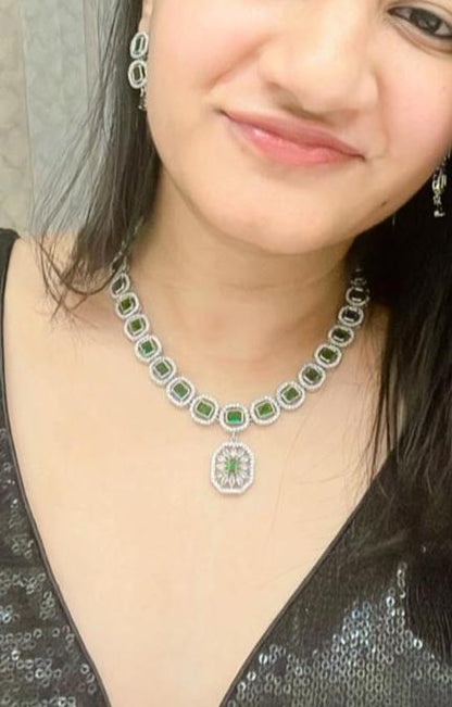 Asmira AD Necklace Set - AJEH Jewellery