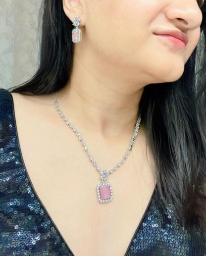 Alia AD Necklace Set - AJEH Jewellery