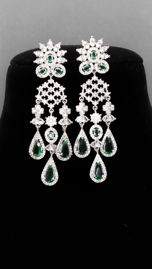 Afreen AD Necklace Set - AJEH Jewellery