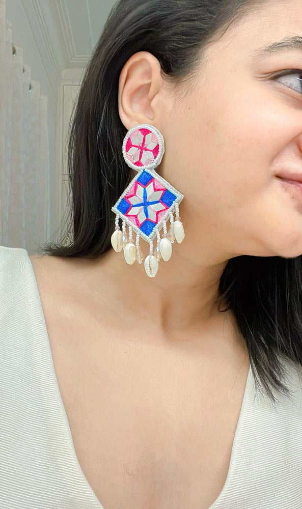 Millie Handbeaded Earrings - AJEH Jewellery