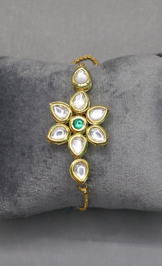Basar Kundan Bracelet - AJEH Jewellery
