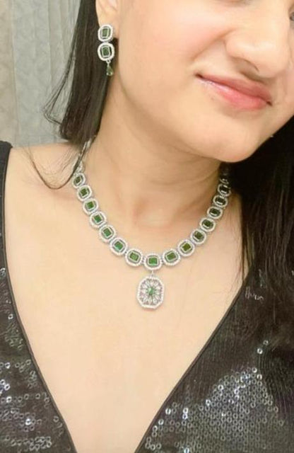 Asmira AD Necklace Set - AJEH Jewellery