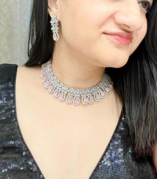 Jannat AD Necklace Set - AJEH Jewellery