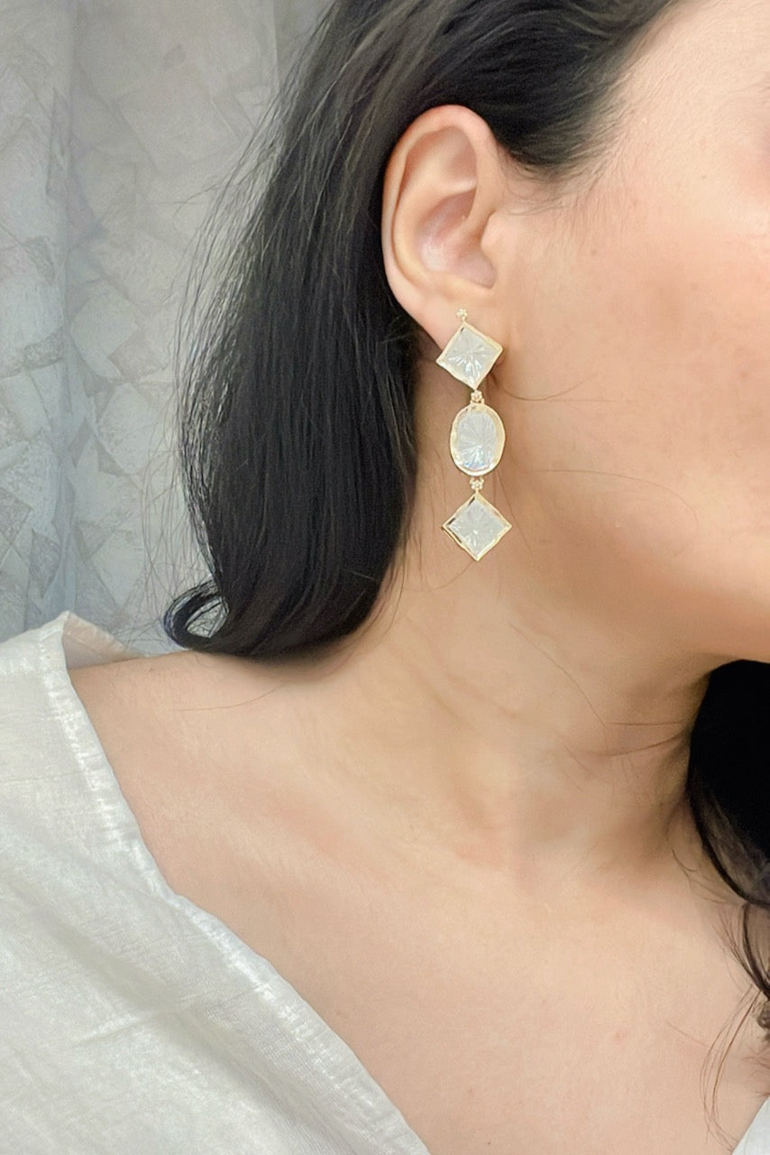 Mazneen Kundan Earrings - AJEH Jewellery