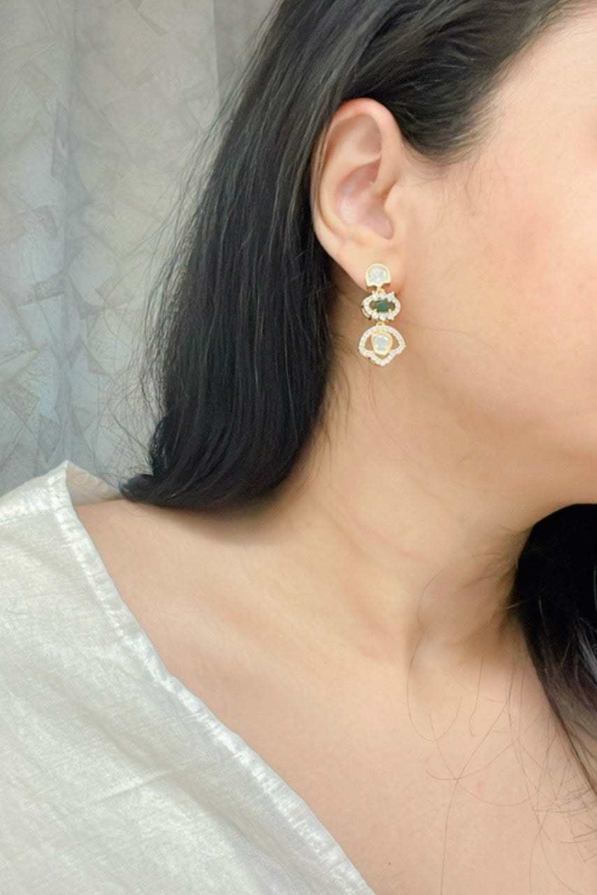 Ruhi Kundan Earrings - AJEH Jewellery