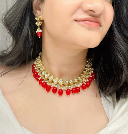 Hoor Kundan Necklace Set - AJEH Jewellery