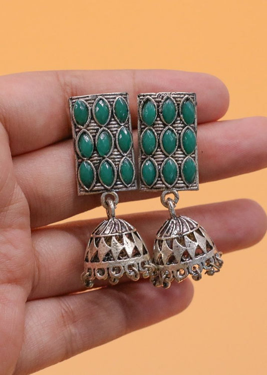 Dua Oxidised Earrings - AJEH Jewellery