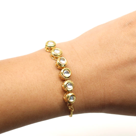 Arsh Kundan Bracelet - AJEH Jewellery