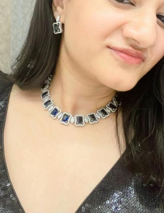 Atafa AD Necklace Set - AJEH Jewellery