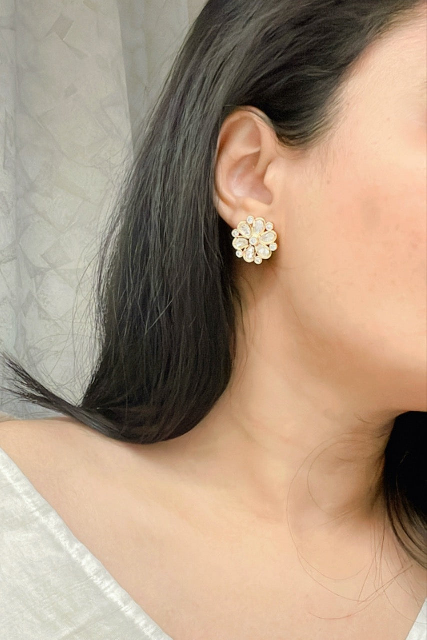 Qamara Kundan Earrings - AJEH Jewellery