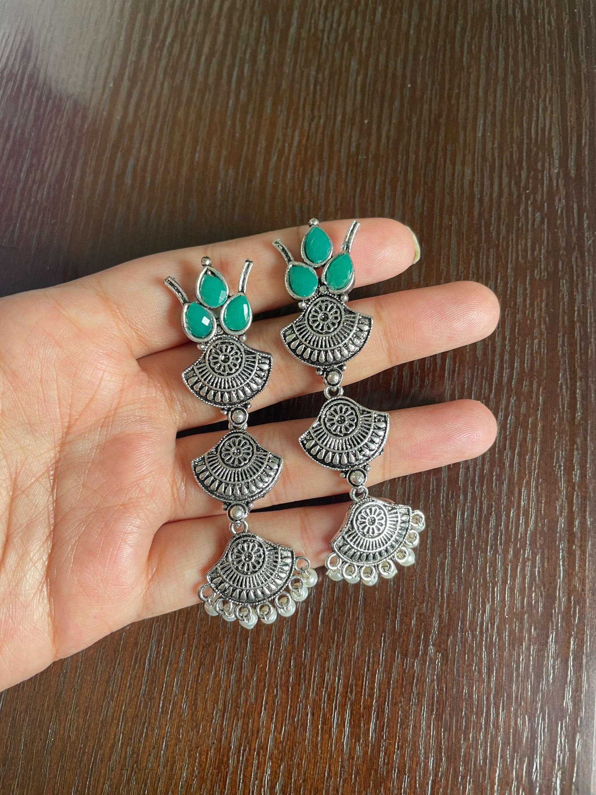 Riwaayat Oxidised Earrings - AJEH Jewellery