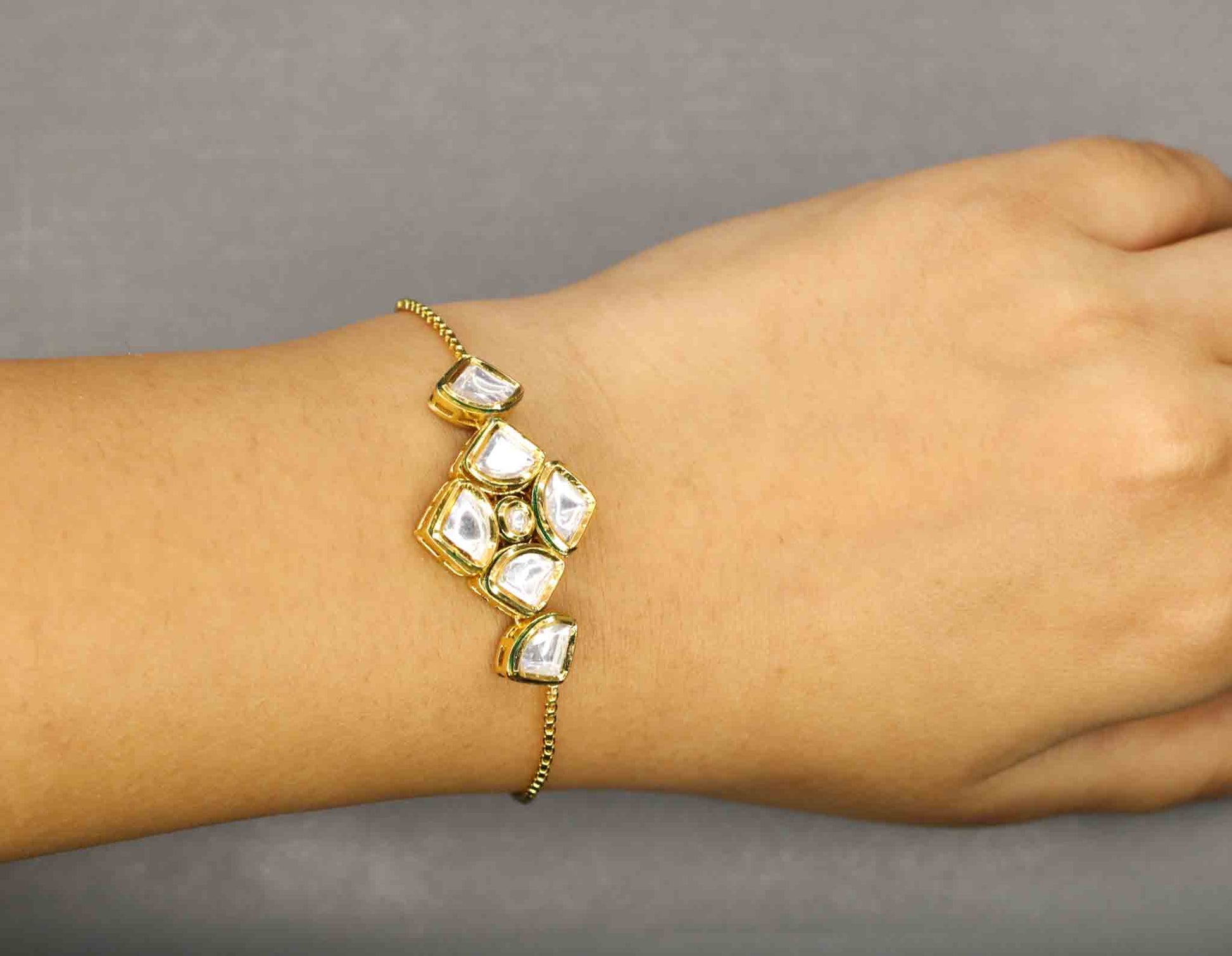 Aara Kundan Bracelet - AJEH Jewellery