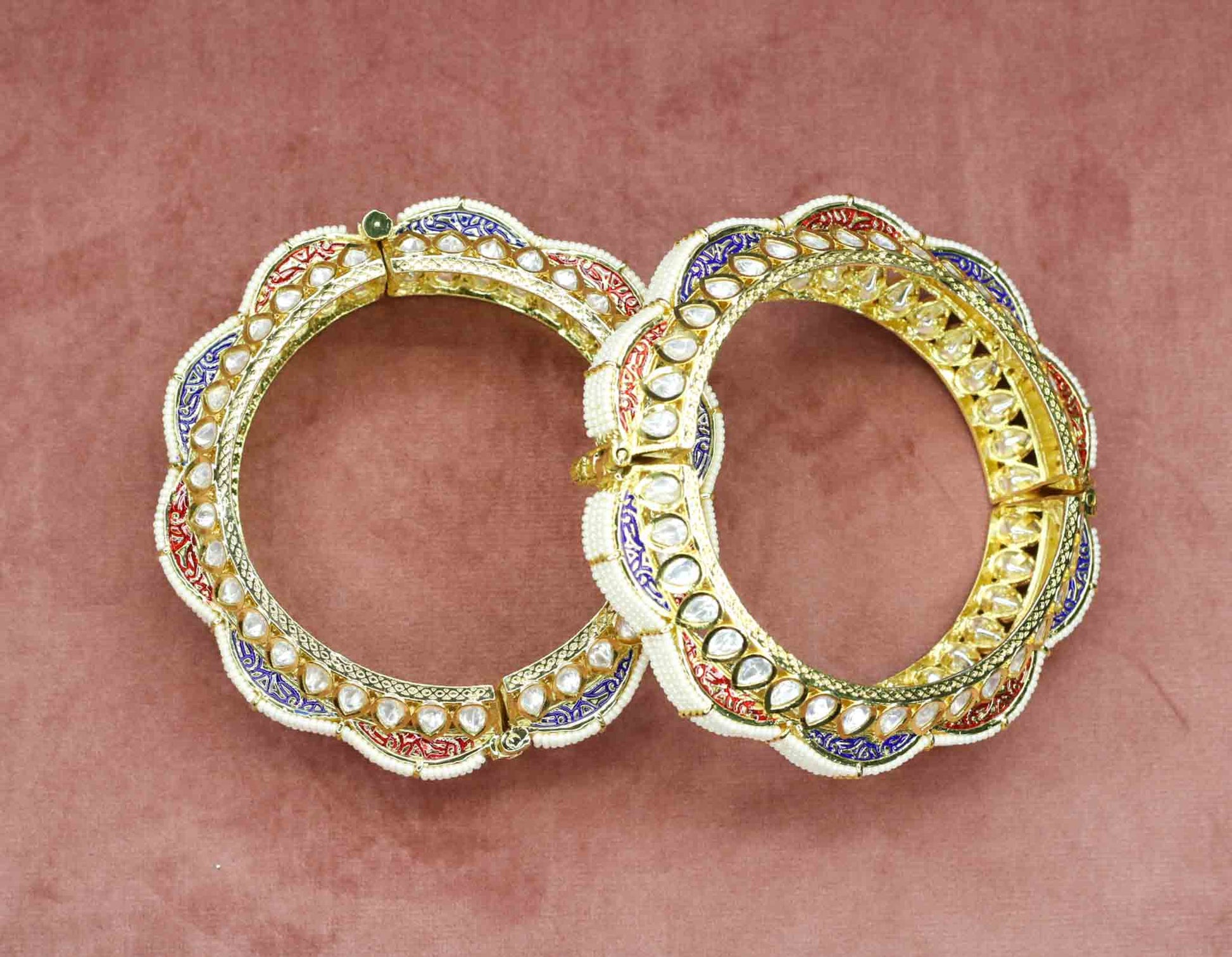 Aatiq Kundan Bangles - AJEH Jewellery