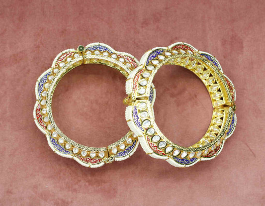 Aatiq Kundan Bangles - AJEH Jewellery