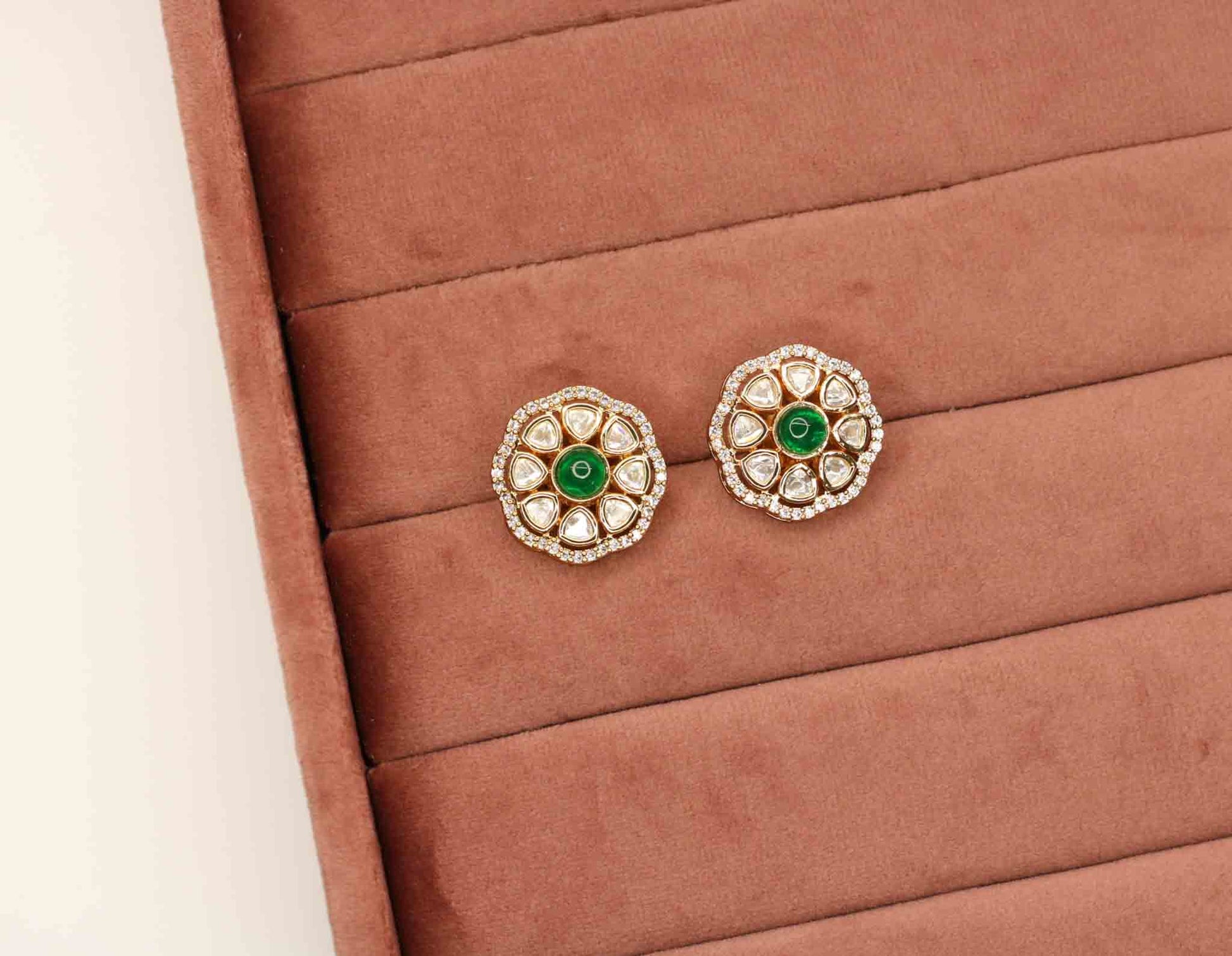 Afnaan Kundan Earrings - AJEH Jewellery