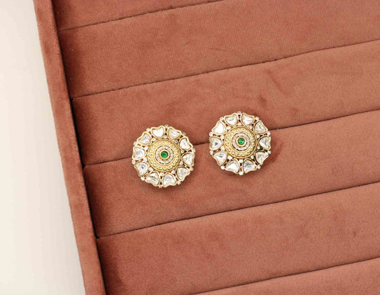 Afsana Kundan Earrings - AJEH Jewellery