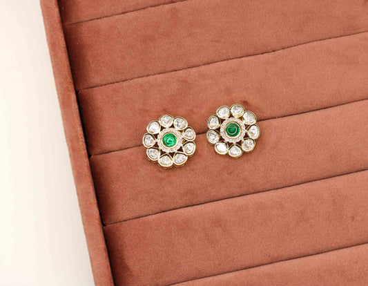 Ahdia Kundan Earrings - AJEH Jewellery