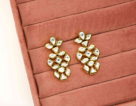 Alanoud Kundan Earrings - AJEH Jewellery