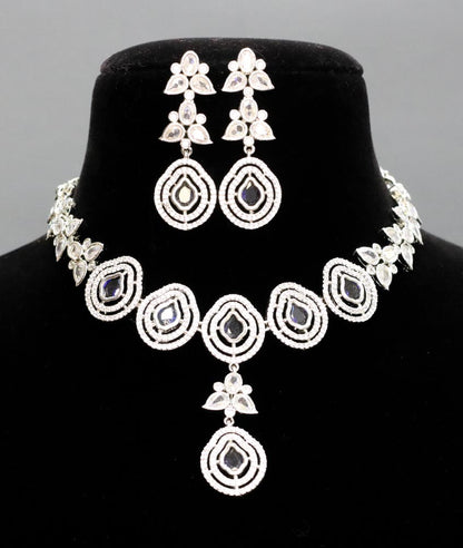 Ashya AD Necklace Set - AJEH Jewellery