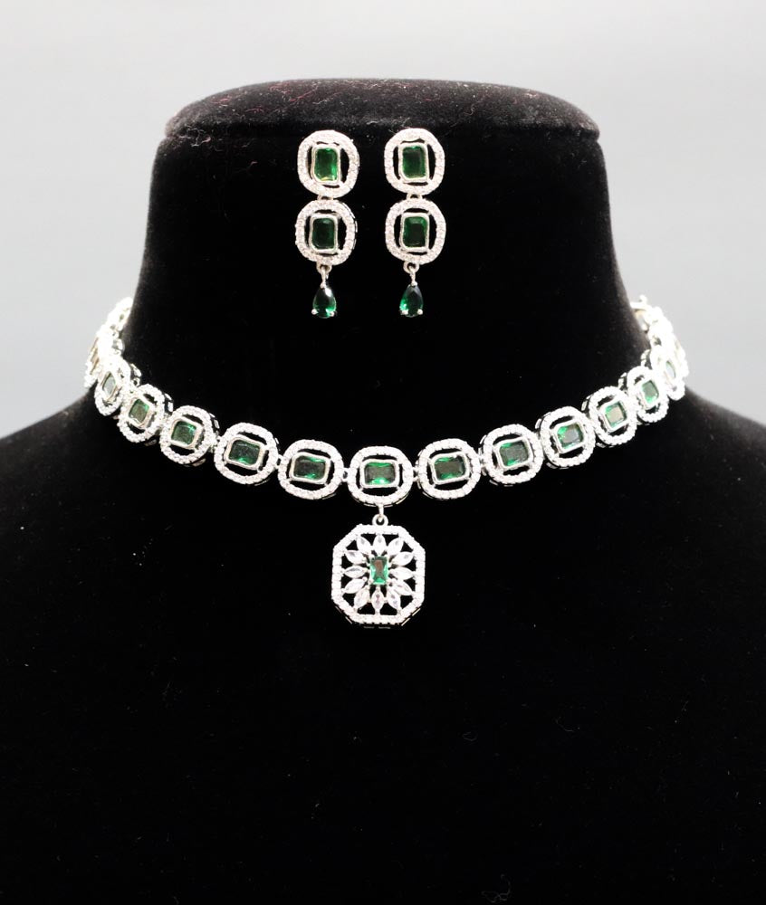 Asmira AD Necklace Set - AJEH Jewellery