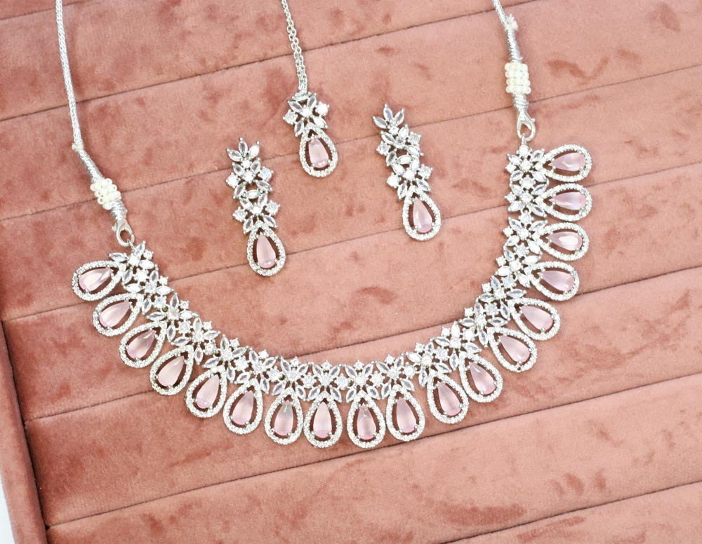 Jannat AD Necklace Set - AJEH Jewellery