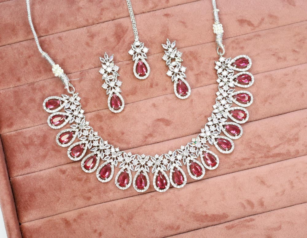 Jannat AD Necklace Set - AJEH Jewellery