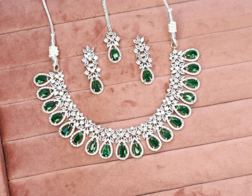 Jannat AD Necklace Set - AJEH Jewellery