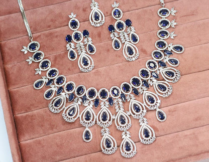 Rajiya AD Necklace Set - AJEH Jewellery