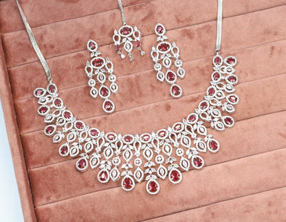 Dina AD Necklace Set - AJEH Jewellery