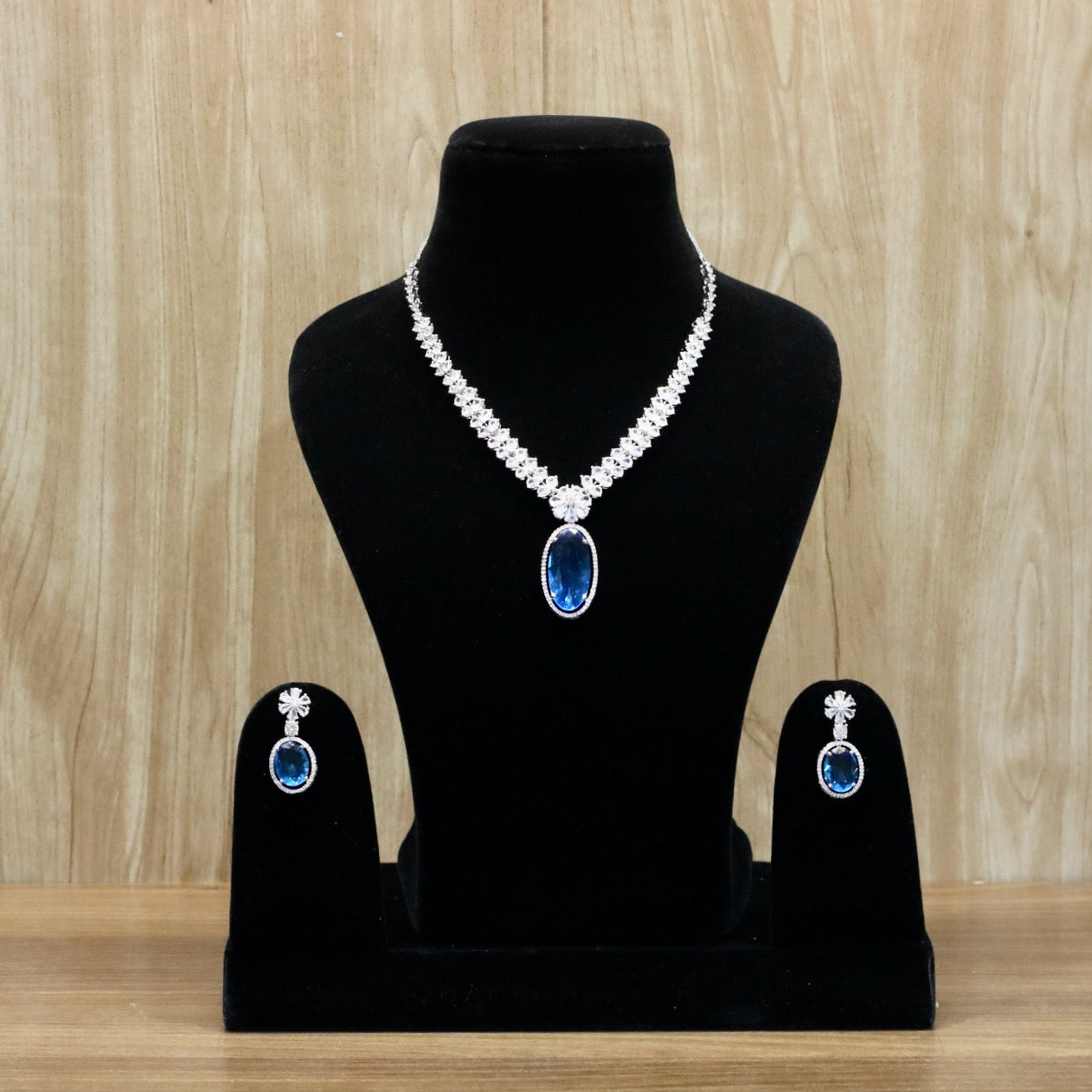 Zahra AD Necklace Set - AJEH Jewellery