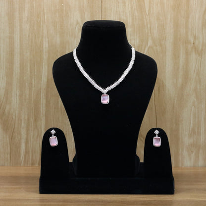 Tahira AD Necklace Set - AJEH Jewellery