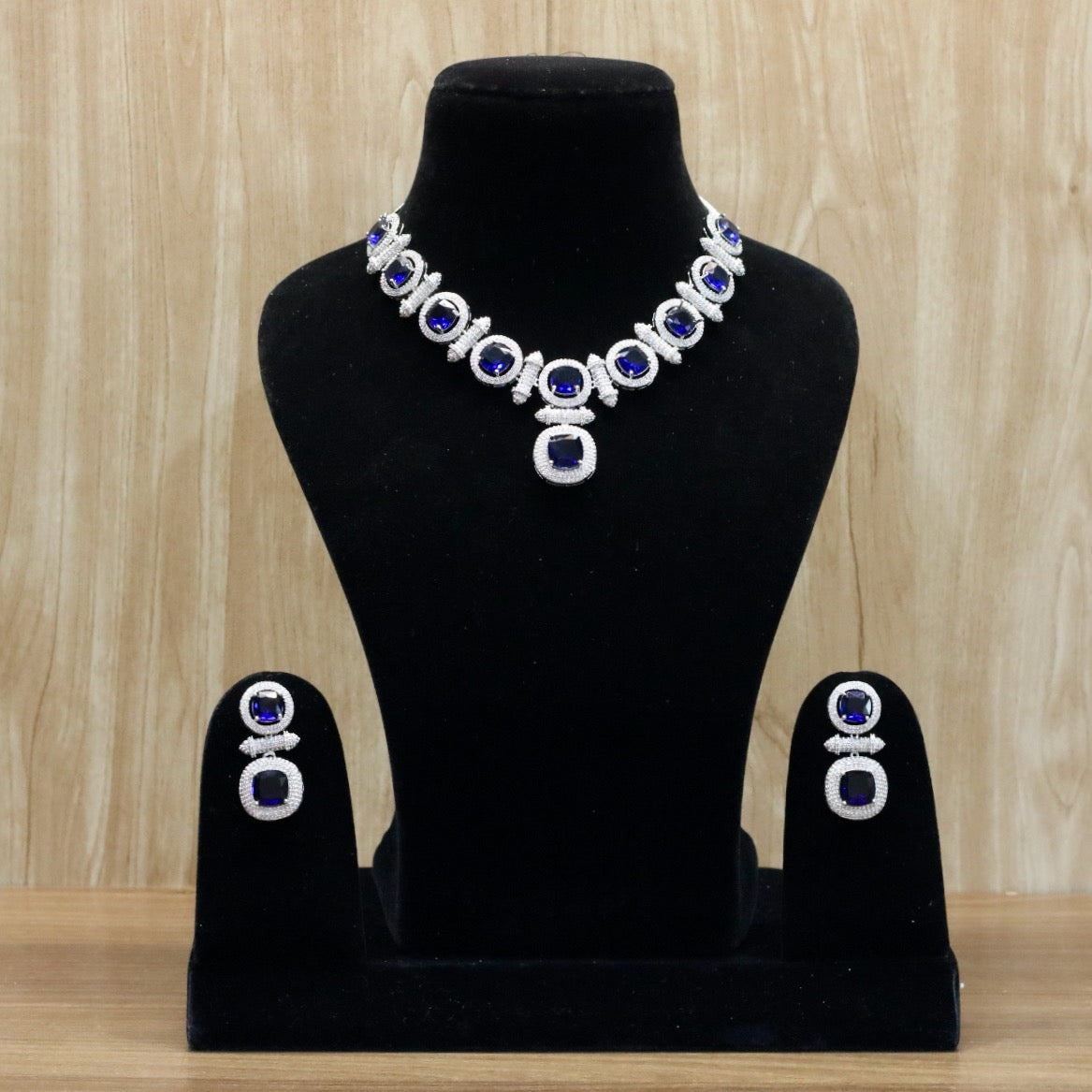 Nadira AD Necklace Set - AJEH Jewellery