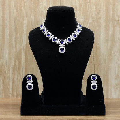 Nadira AD Necklace Set - AJEH Jewellery