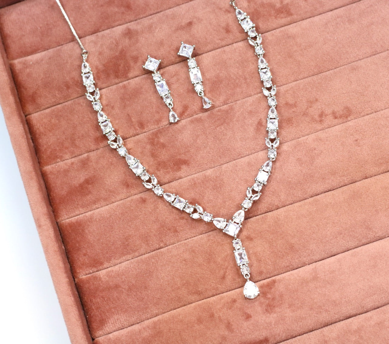 Maram AD Necklace Set - AJEH Jewellery