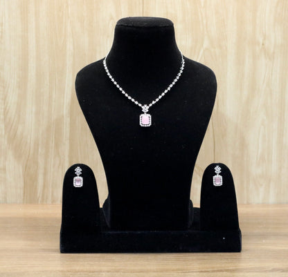 Alia AD Necklace Set - AJEH Jewellery