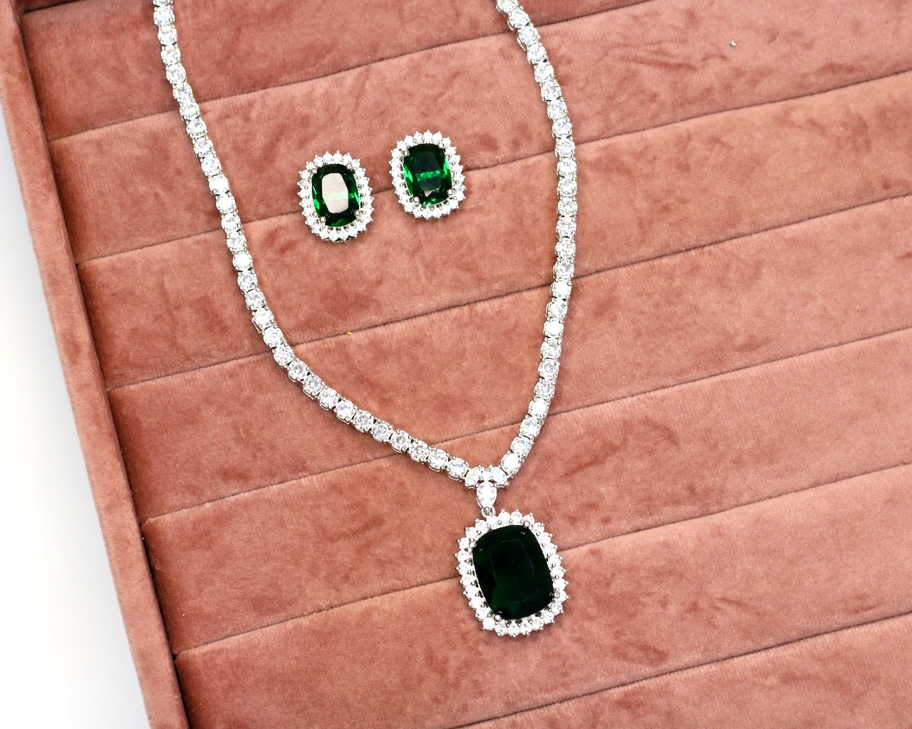 Arij AD Necklace Set - AJEH Jewellery