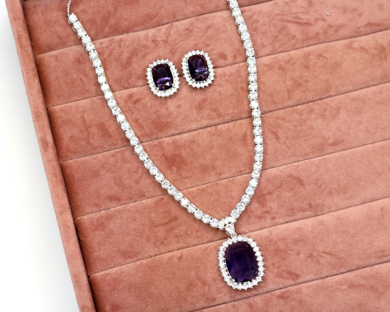 Arij AD Necklace Set - AJEH Jewellery