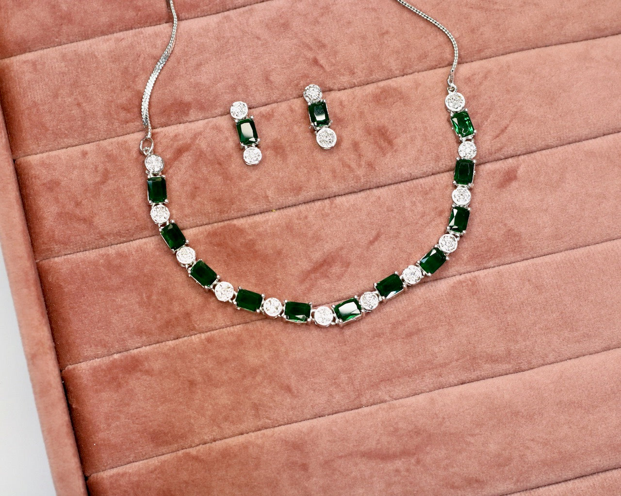 Ruba AD Necklace Set - AJEH Jewellery