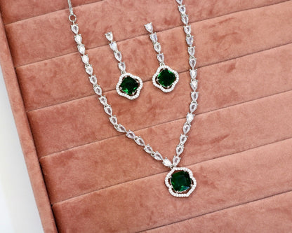 Najwa AD Necklace Set - AJEH Jewellery