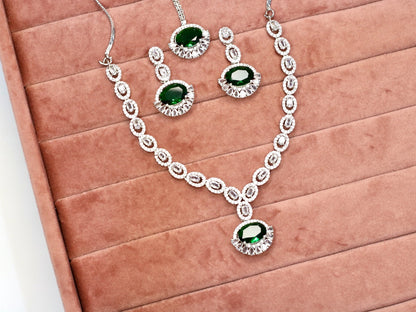 Ruya AD Necklace Set - AJEH Jewellery