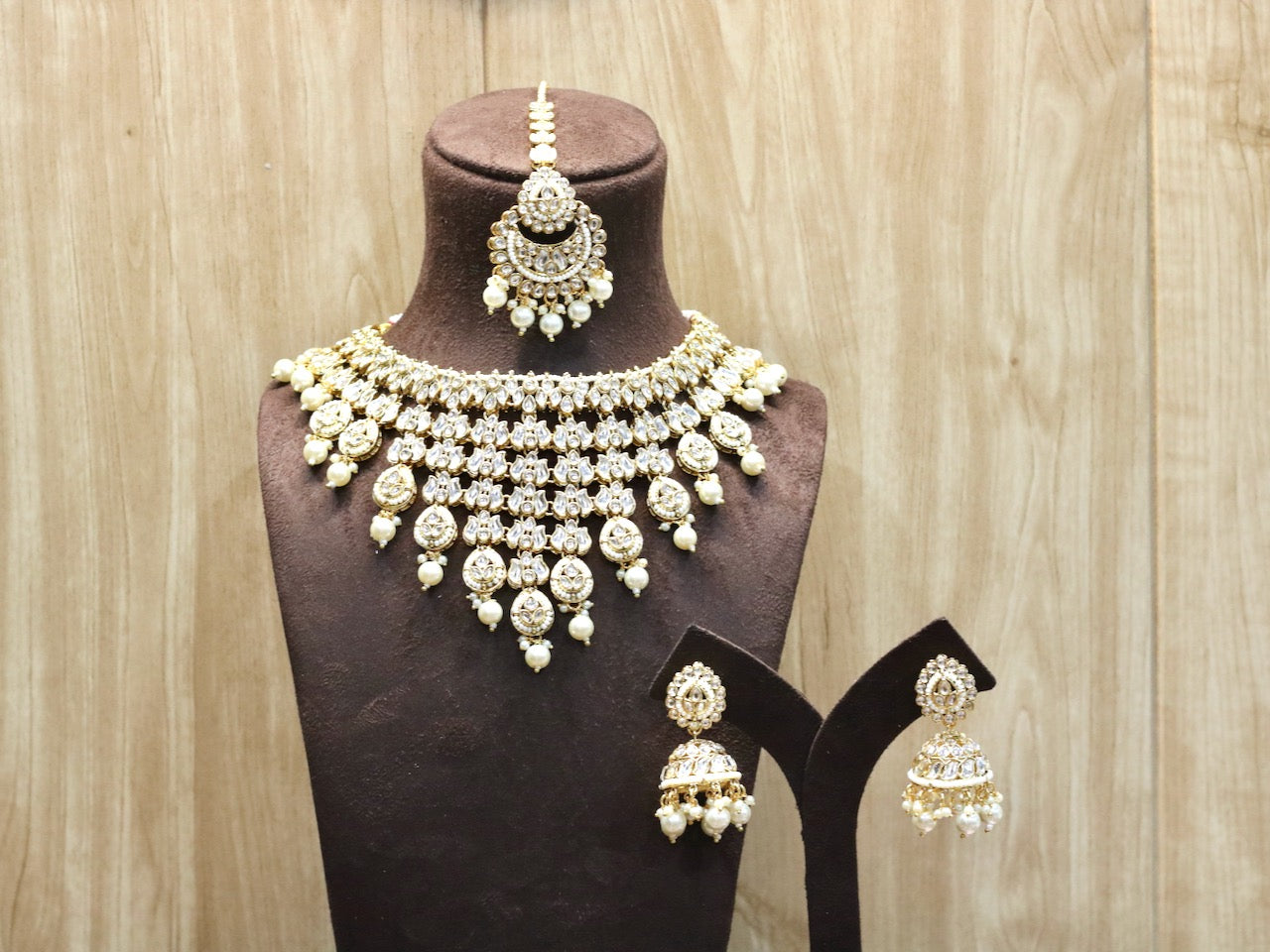 Bilqis Kundan Necklace Set - AJEH Jewellery